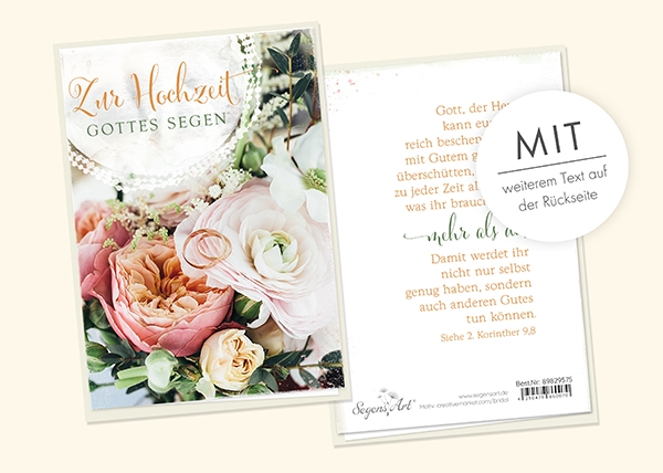 Faltkarte - Zur Hochzeit - Reich beschenken