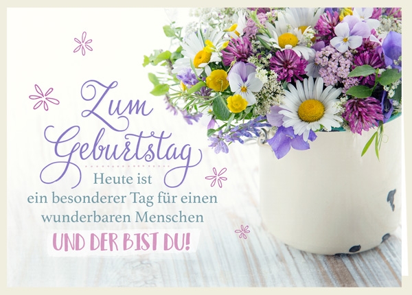 Faltkarte - Zum Geburtstag - Ein besonderer Tag
