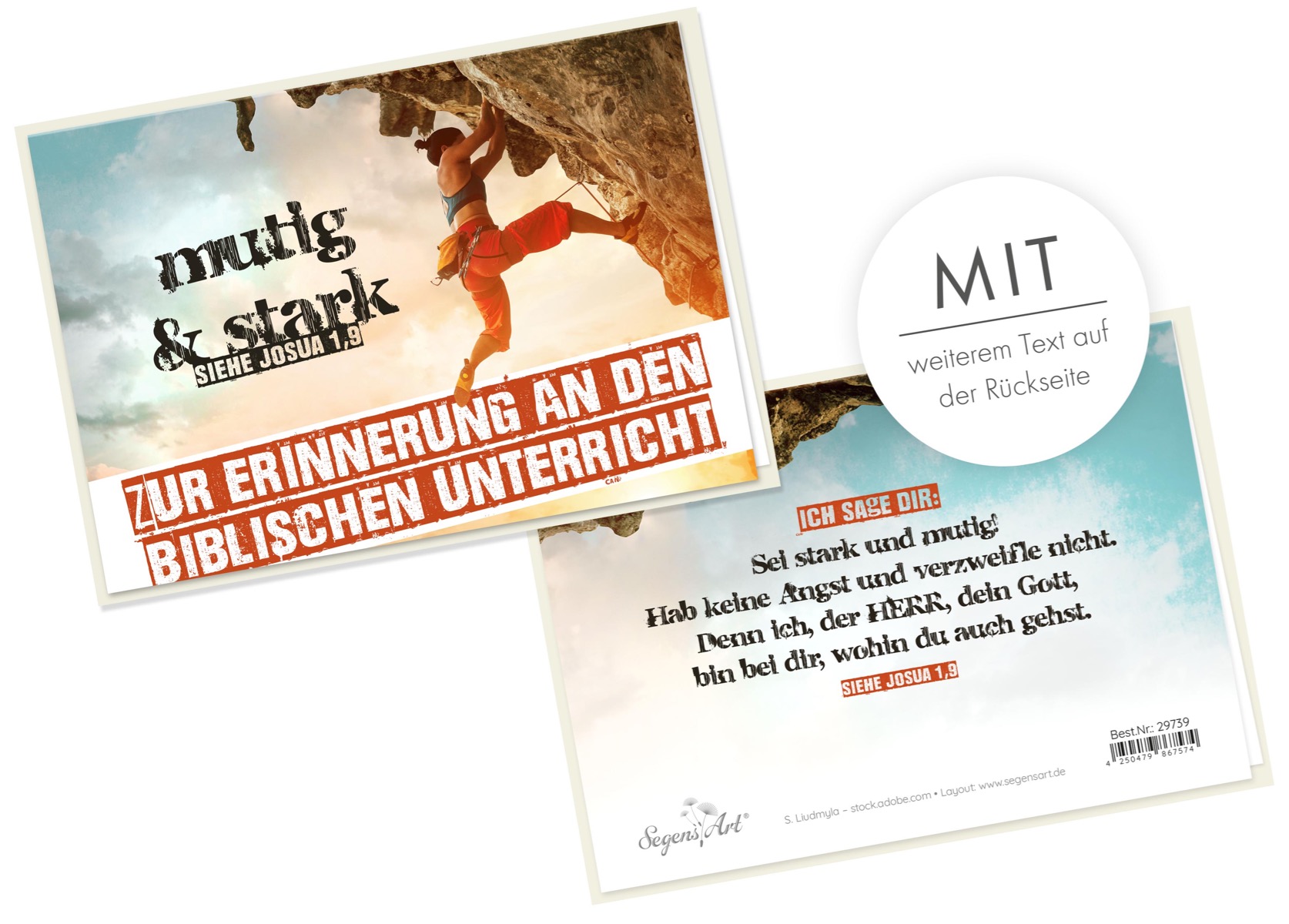 Faltkarte - Biblischer Unterricht (Klettern)