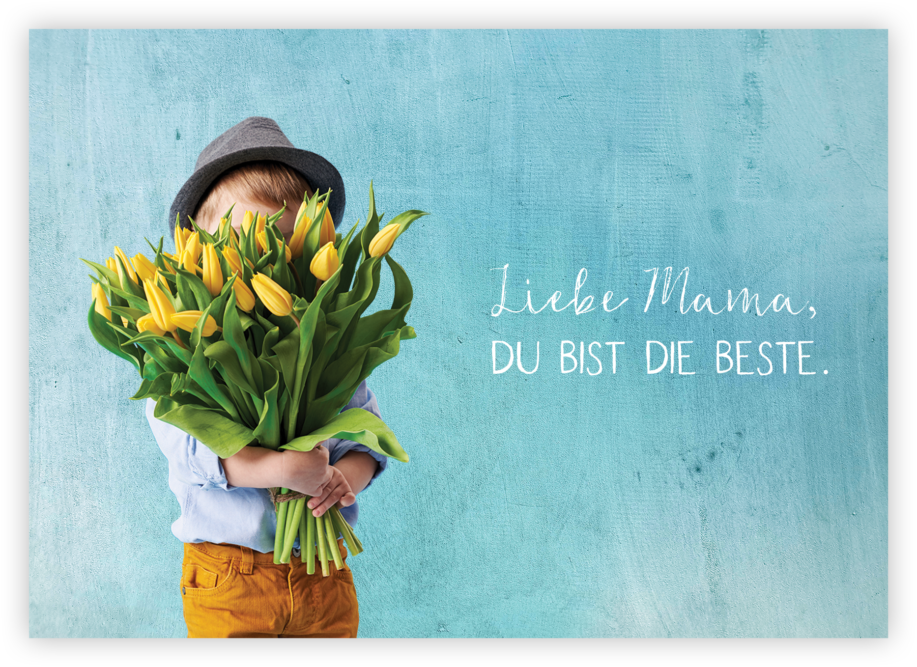 Faltkarte - Liebe Mama, du bist die Beste.