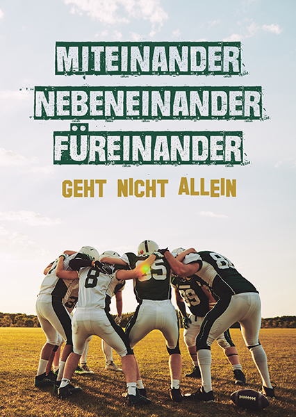 Postkarte - Miteinander