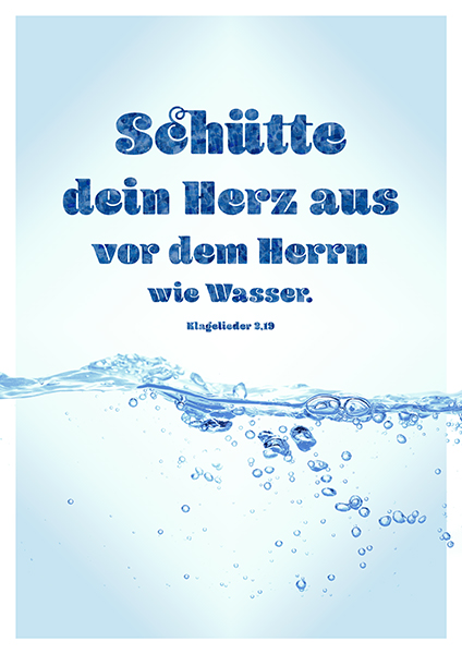 Poster - Schütte dein Herz