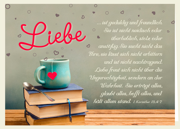 Faltkarte - Liebe ist ... (1. Kor. 13)