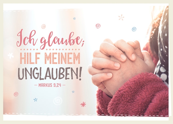 Faltkarte - Ich glaube (Hände)