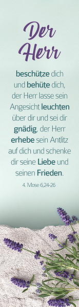 Segenszeichen - Der Herr beschütze dich (Lavendel)