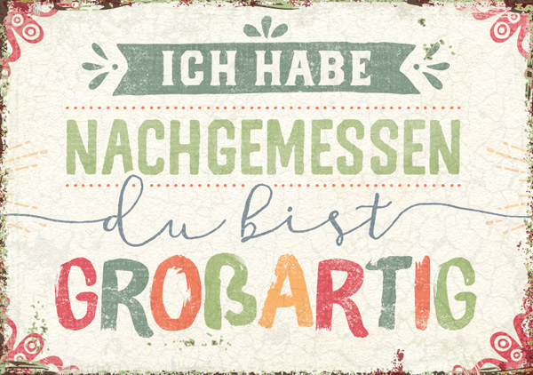 Mini - Du bist großartig