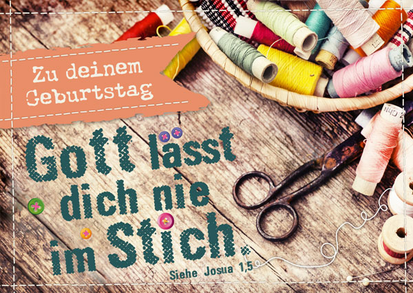 Postkarte - Gott lässt nie im Stich