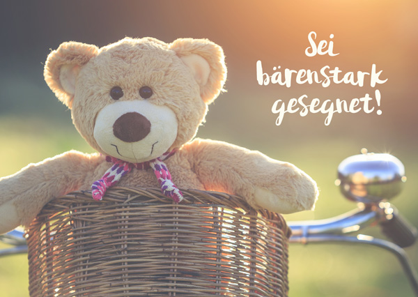 Postkarte - Bärenstark