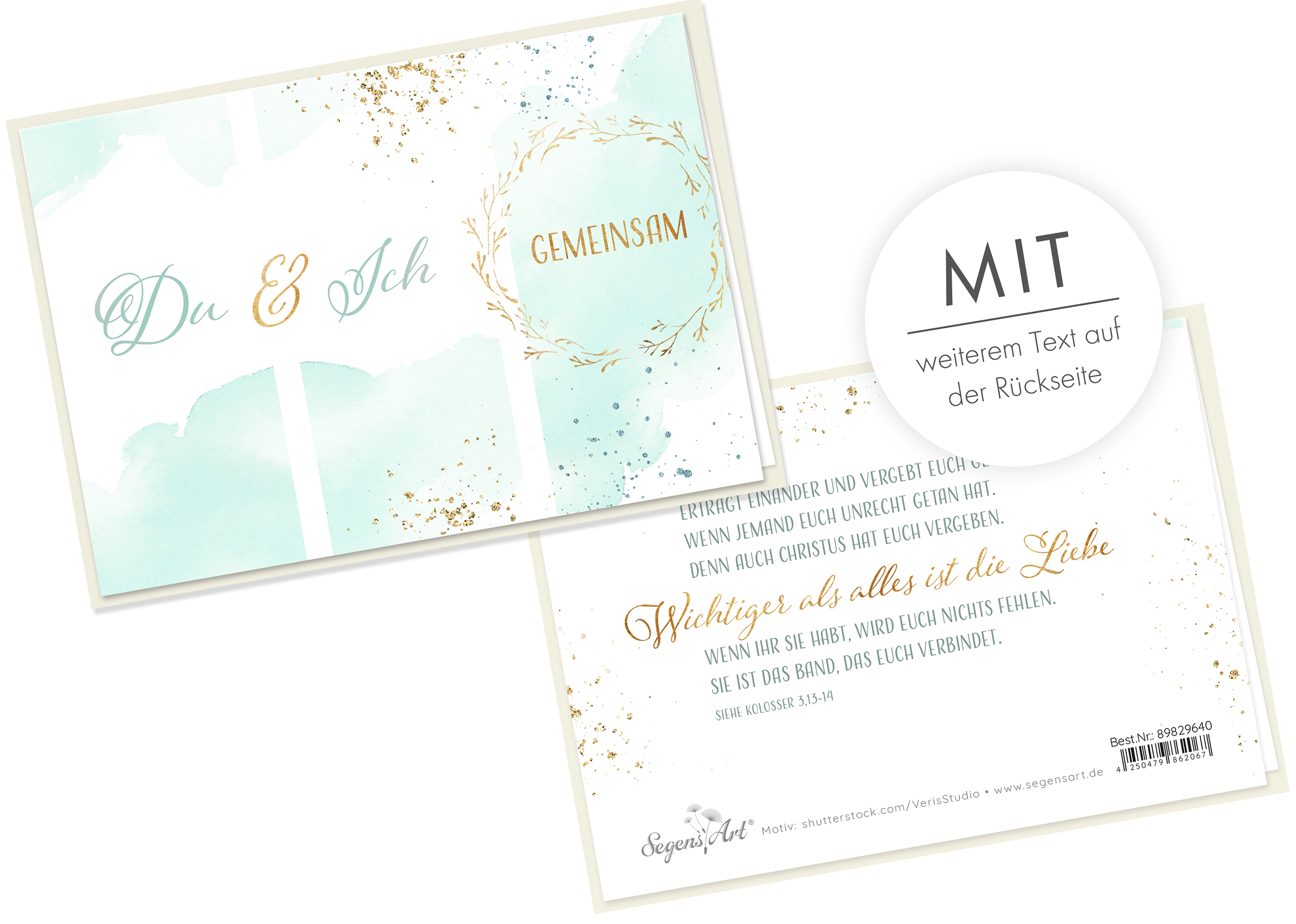 Faltkarte - Hochzeit - Du und ich gemeinsam