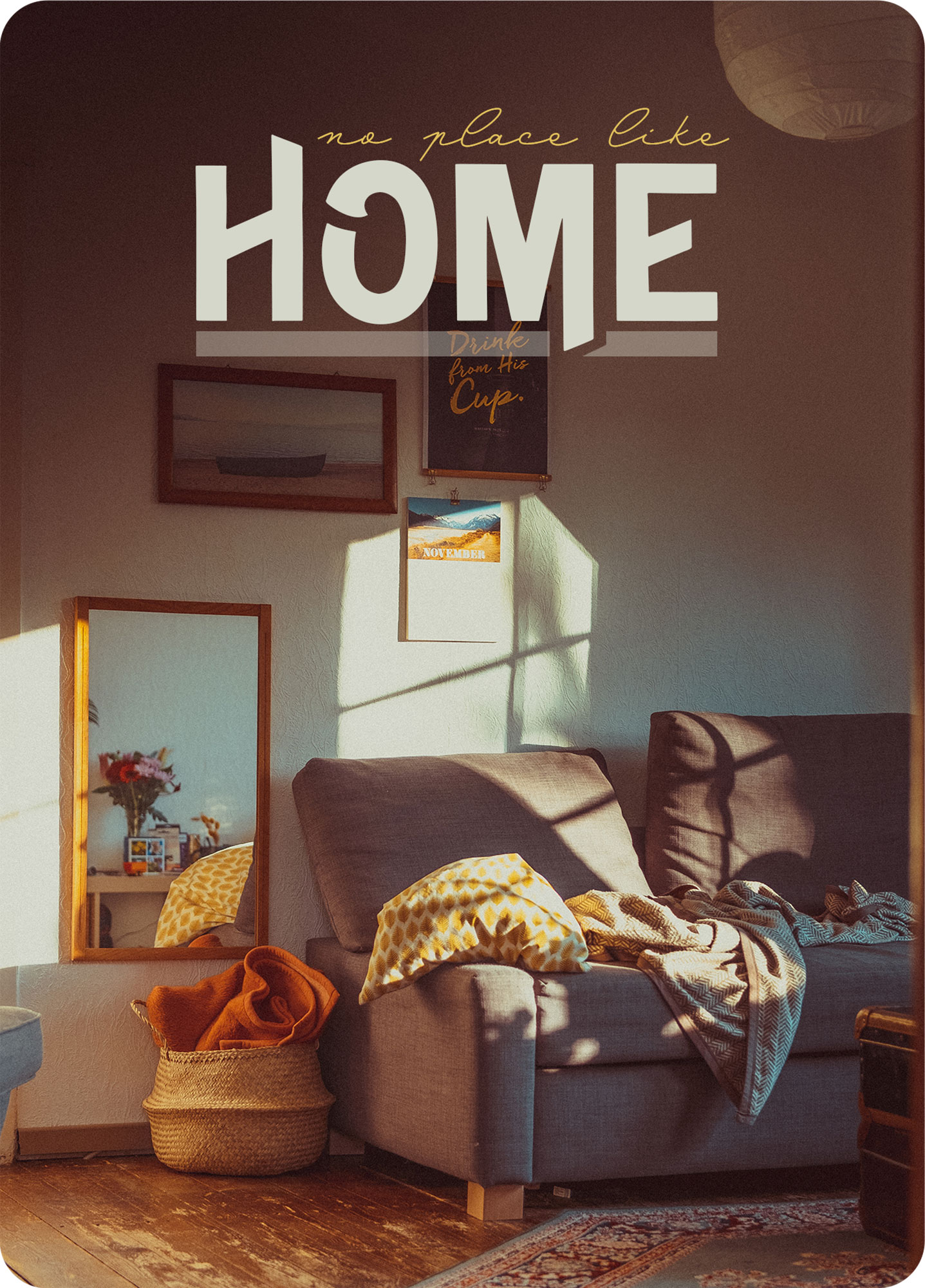 XL-Postkarte Big Blessing - No place like home