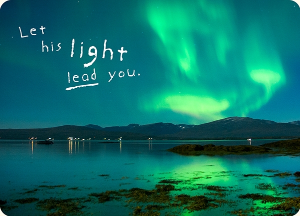 XL-Postkarte Big Blessing - Let his light