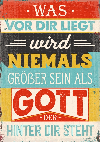 Postkarte - Was vor dir liegt