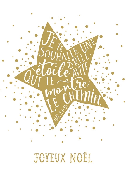 XL-Postkarte Big Blessing - Étoile brillante