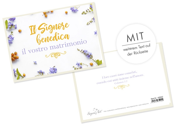 Faltkarte - Il Signore benedica