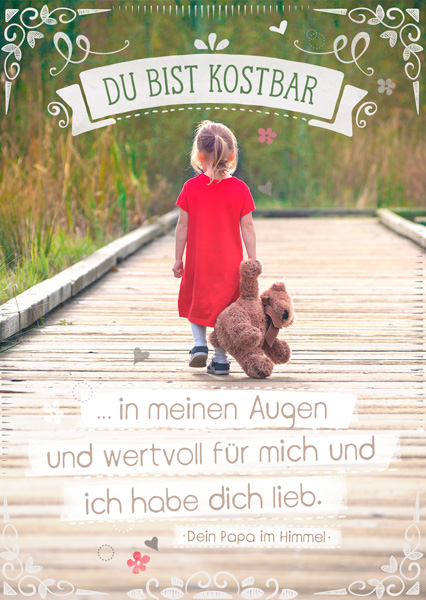 Postkarte - Kostbar in meinen Augen