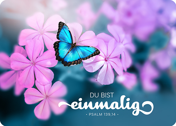 XL-Postkarte Big Blessing - einmalig (Schmetterling)