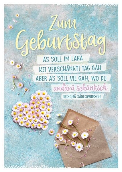 Postkarte - Kei verschänkti Täg (Schweizerdeutsch)