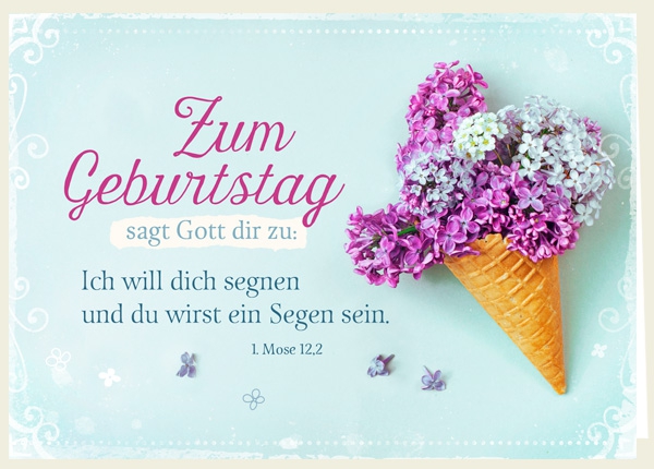 Faltkarte - Zum Geburtstag - Segen