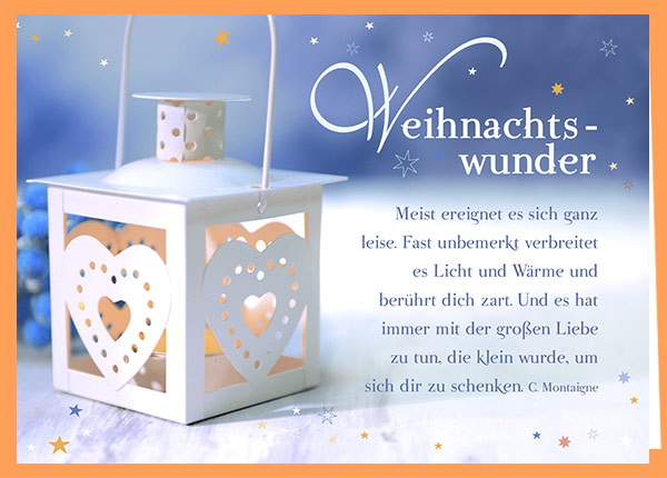 Faltkarte - Weihnachtswunder