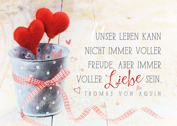 Postkarte - voller Liebe