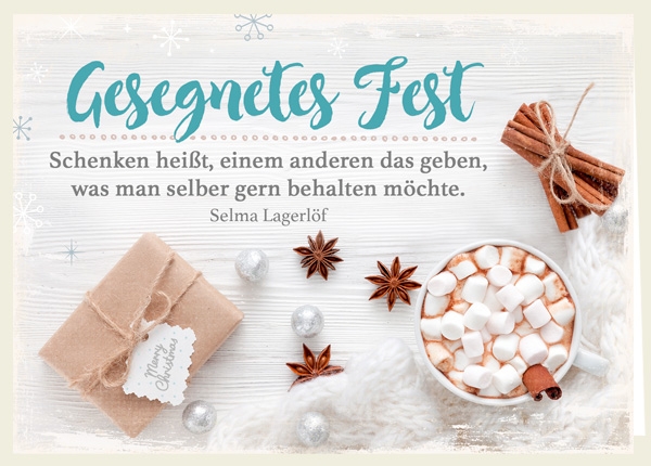 Faltkarte - Schenken heißt