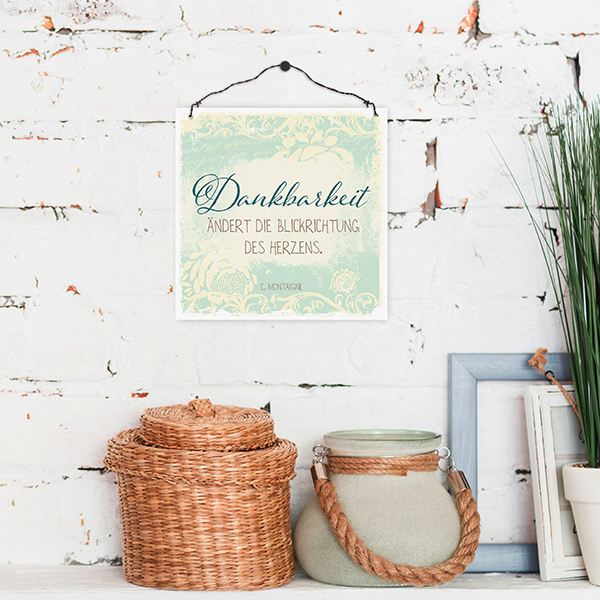 Holzschild klein - Blickrichtung