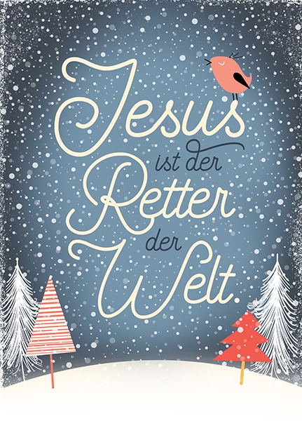 XL-Postkarte Big Blessing - Jesus ist der Retter