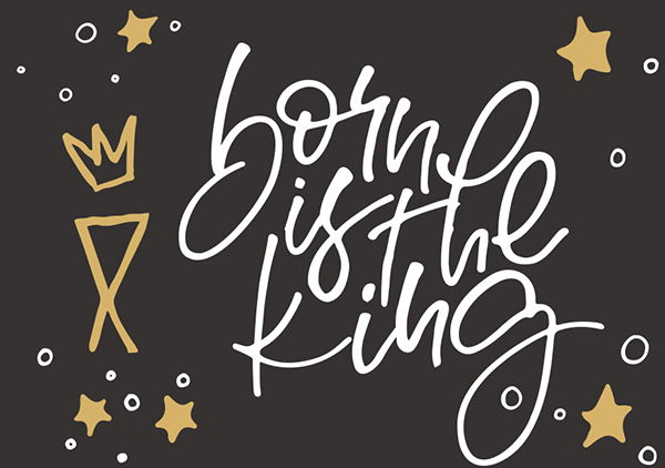 Mini - Born is the king (Krippe)