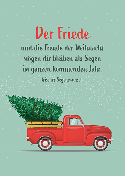 Postkarte - Weihnachten – Der Friede