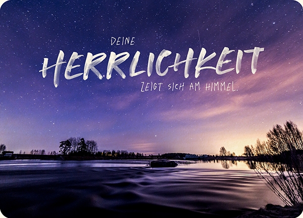 XL-Postkarte Big Blessing - Deine Herrlichkeit