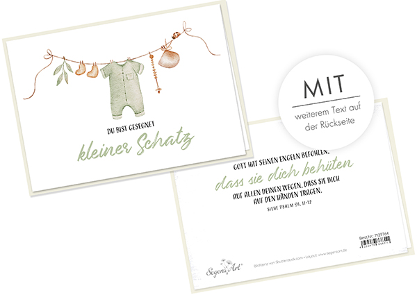 Faltkarte - Kleiner Schatz