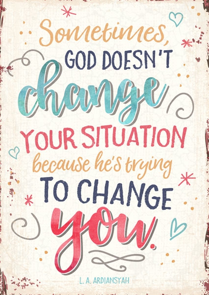 Postkarte - Change you