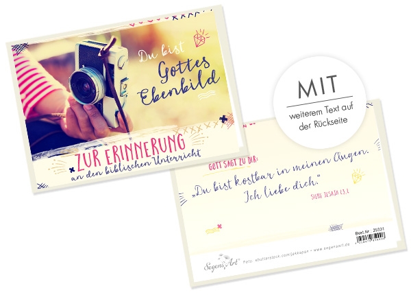 Faltkarte - Biblischer Unterricht - Du bist kostbar