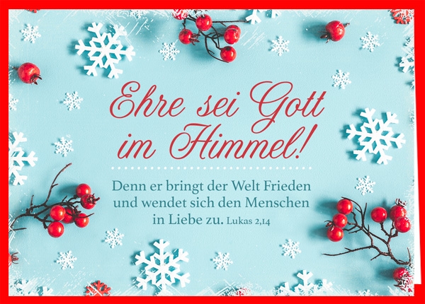 Faltkarte - Gott im Himmel