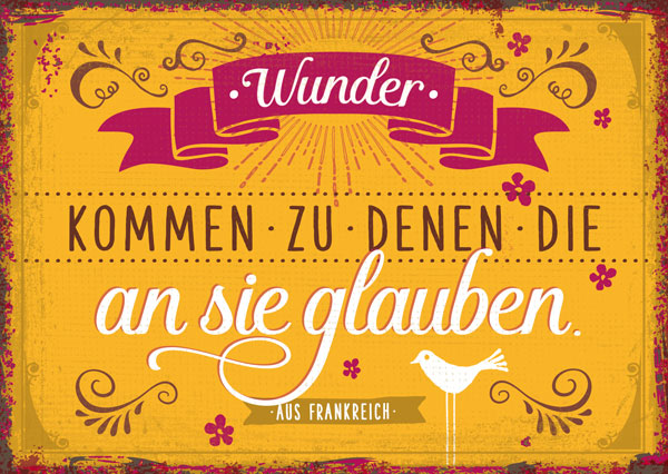 Postkarte - Wunder