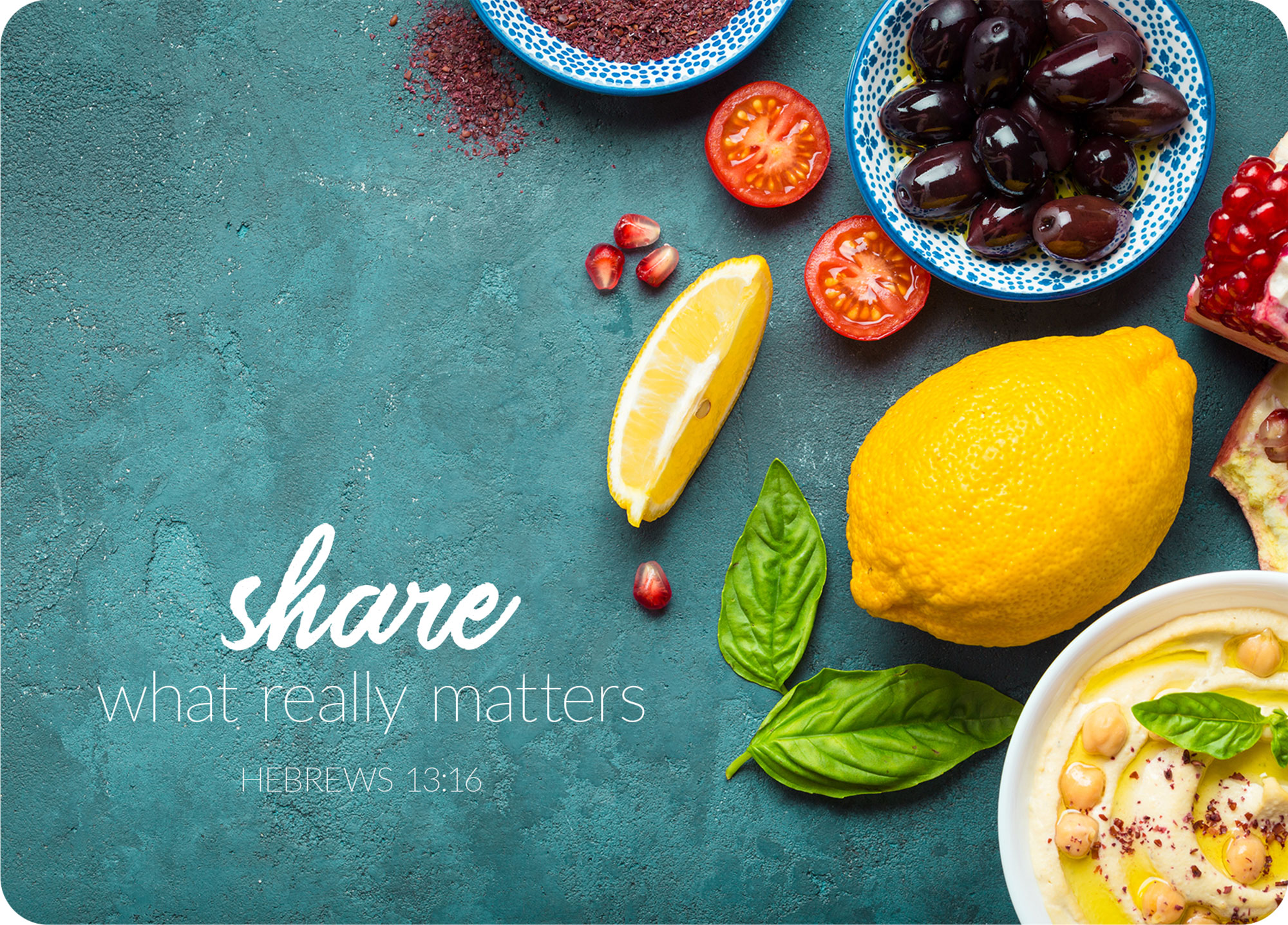 XL-Postkarte Big Blessing - Share what really matters