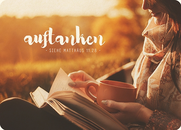 XL-Postkarte Big Blessing - Auftanken (Frau)