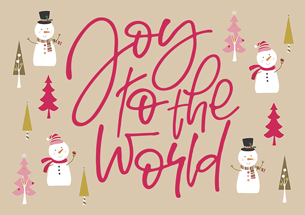 Mini - Joy to the world (Schneemänner)