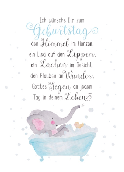 XL-Postkarte Big Blessing - Ich wünsche dir zum Geburtstag