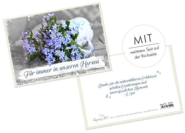 Faltkarte - Für immer