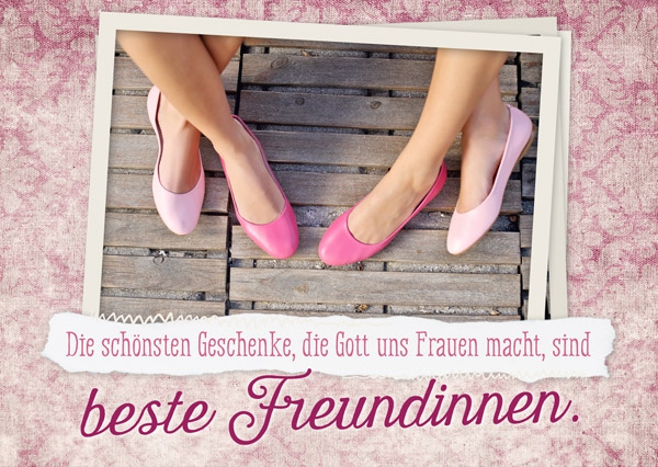 Postkarte - Beste Freundinnen