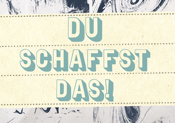 Mini - Du schaffst das (blau)