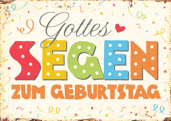 Postkarte - Gottes Segen zum Geburtstag