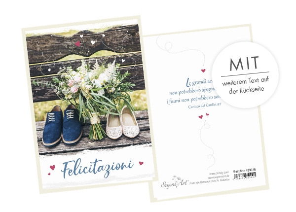 Faltkarte - Felicitazioni