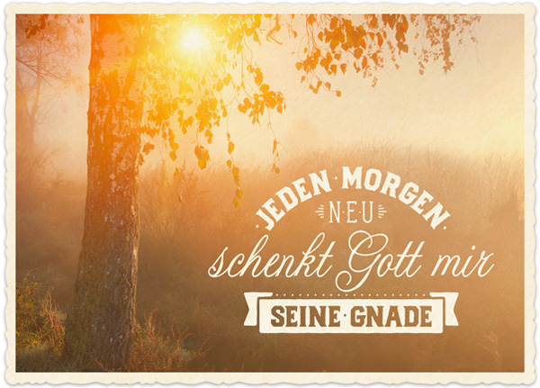 XL-Postkarte Big Blessing - Jeden Morgen neu