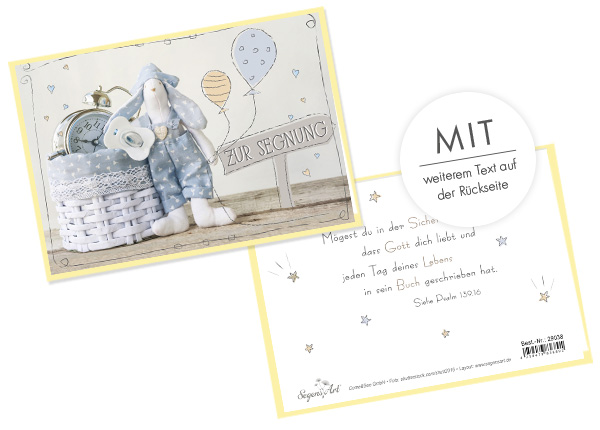 Faltkarte - Zur Segnung - Mögest du...