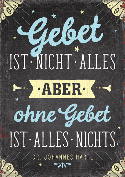 Postkarte - Ohne Gebet