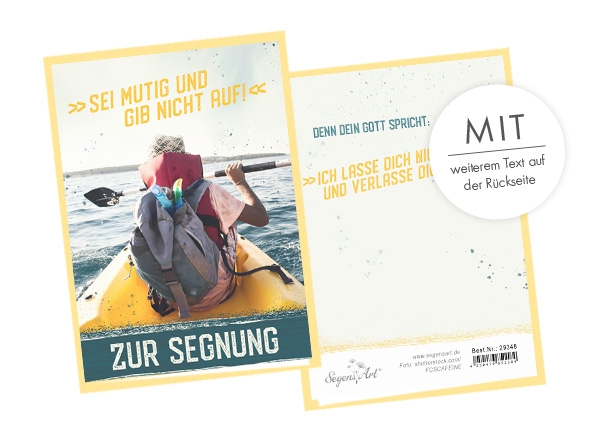 Faltkarte - Zur Segnung - Dein Gott spricht