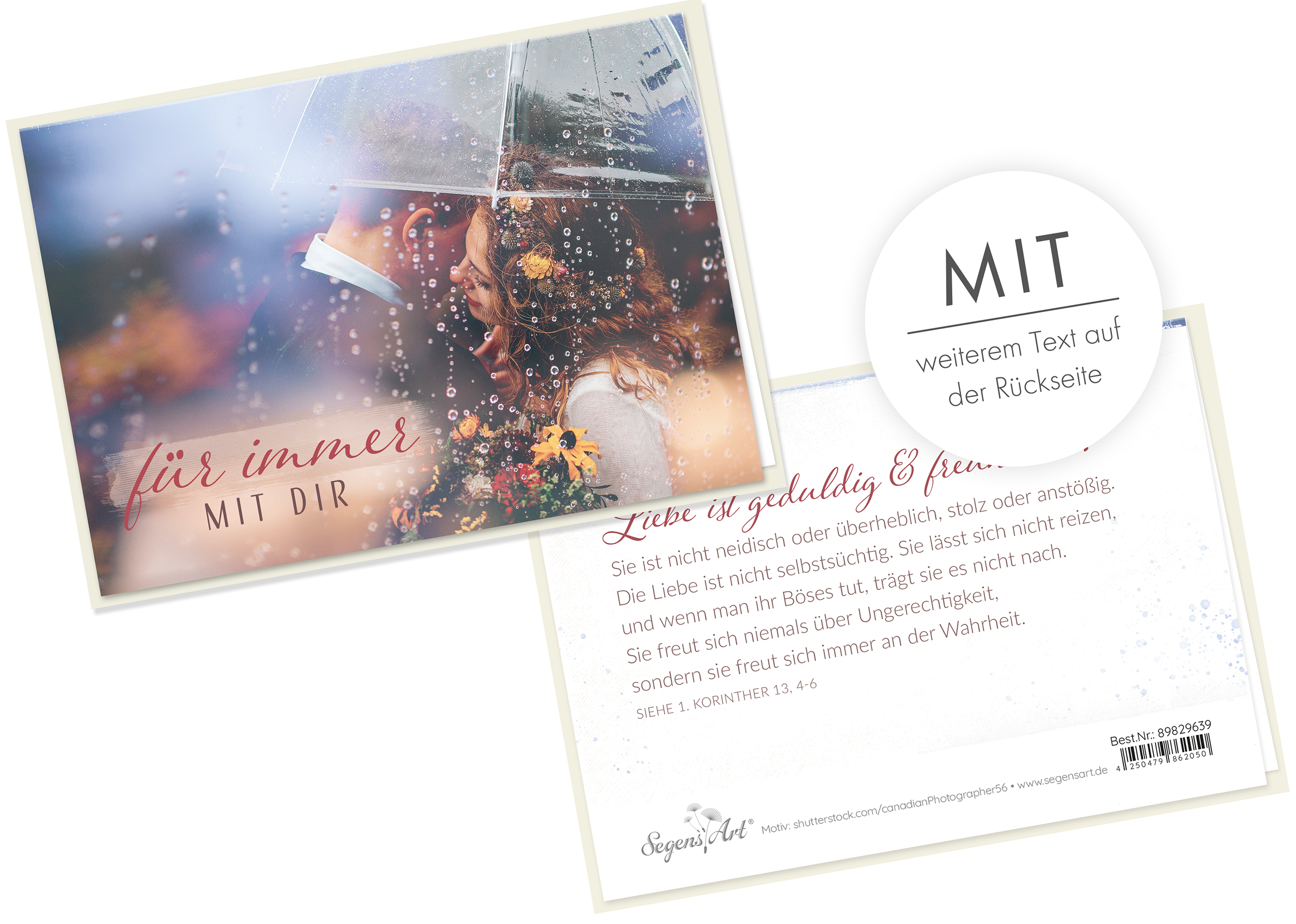 Faltkarte - Hochzeit - Für immer