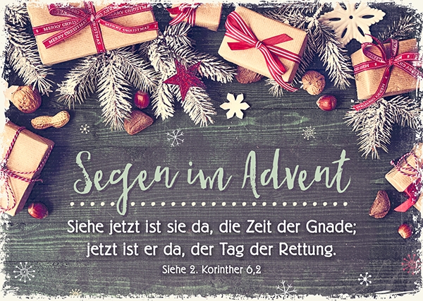 Postkarte - Segen im Advent